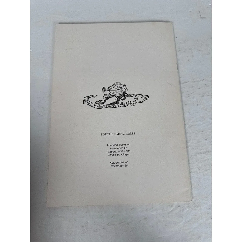 Modern Literature Auction Catalog Sotheby Parke Bernet 1972 Sale 3428